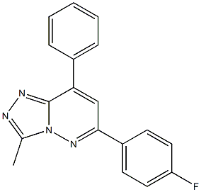 6-(4-Fluorophenyl)-8-phenyl-3-methyl-1,2,4-triazolo[4,3-b]pyridazine Structure