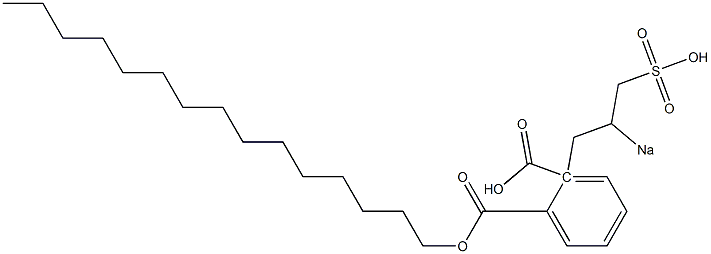 Phthalic acid 1-pentadecyl 2-(2-sodiosulfopropyl) ester Structure