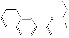 (+)-2-Naphthoic acid [(S)-sec-butyl] ester 구조식 이미지