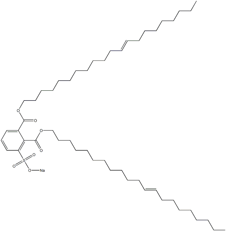 3-(Sodiosulfo)phthalic acid di(12-henicosenyl) ester 구조식 이미지