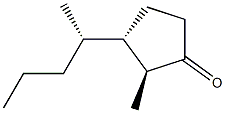 (2S,3S)-2-Methyl-3-[(1S)-1-methylbutyl]cyclopentanone 구조식 이미지