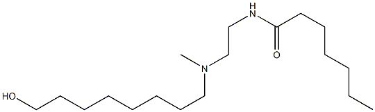 N-[2-[N-(8-Hydroxyoctyl)-N-methylamino]ethyl]heptanamide 구조식 이미지