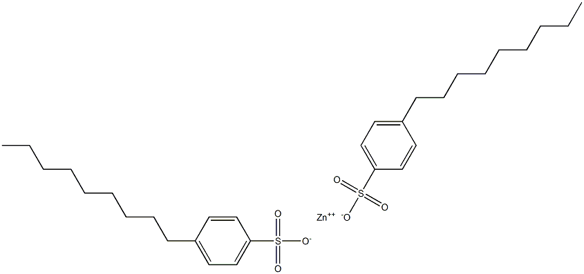 Bis(4-nonylbenzenesulfonic acid)zinc salt Structure