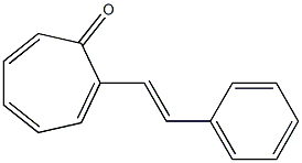2-(2-Phenylethenyl)cyclohepta-2,4,6-trien-1-one 구조식 이미지