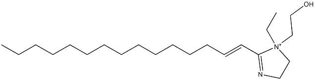 1-Ethyl-1-(2-hydroxyethyl)-2-(1-pentadecenyl)-2-imidazoline-1-ium 구조식 이미지