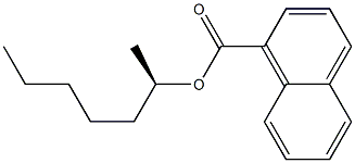 (-)-1-Naphthoic acid [(R)-1-methylhexyl] ester 구조식 이미지