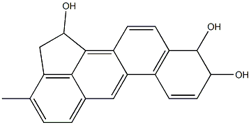 1,2,9,10-Tetrahydro-3-methylbenz[j]aceanthrylene-1,9,10-triol 구조식 이미지