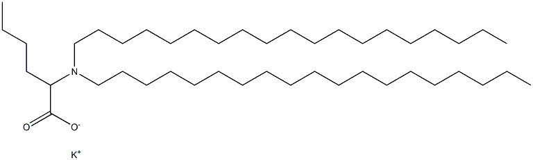 2-(Dinonadecylamino)hexanoic acid potassium salt Structure