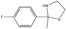 2-(4-Fluorophenyl)-2-methyl-1-thia-3-aza-2-silacyclopentane 구조식 이미지