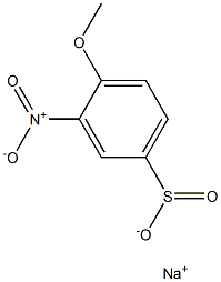 4-Methoxy-3-nitrobenzenesulfinic acid sodium salt Structure