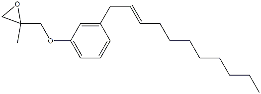 3-(2-Undecenyl)phenyl 2-methylglycidyl ether 구조식 이미지