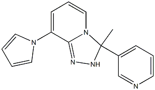 2,3-Dihydro-3-methyl-3-(3-pyridyl)-8-(1H-pyrrol-1-yl)-1,2,4-triazolo[4,3-a]pyridine Structure