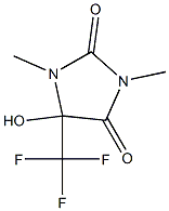 5-Hydroxy-5-(trifluoromethyl)-1,3-dimethyl-1H-imidazole-2,4(3H,5H)-dione Structure