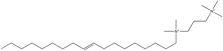 N,N,N,N',N'-Pentamethyl-N'-(9-octadecenyl)-1,3-propanebisaminium 구조식 이미지