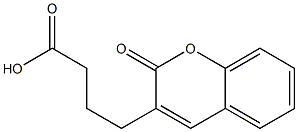 4-(2-Oxo-2H-1-benzopyran-3-yl)butyric acid 구조식 이미지