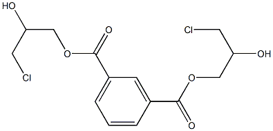 Isophthalic acid bis(3-chloro-2-hydroxypropyl) ester Structure
