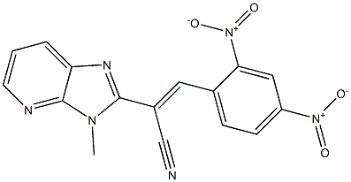 3-(2,4-Dinitrophenyl)-2-[3-methyl-3H-imidazo[4,5-b]pyridin-2-yl]propenenitrile Structure