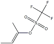 Trifluoromethanesulfonic acid (E)-1-methyl-1-propenyl ester Structure