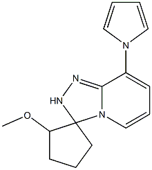 8-(1H-Pyrrol-1-yl)-2'-methoxyspiro[1,2,4-triazolo[4,3-a]pyridine-3(2H),1'-cyclopentane] 구조식 이미지