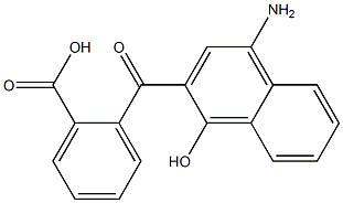 2-(1-Hydroxy-4-amino-2-naphtylcarbonyl)benzoic acid Structure
