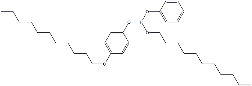 Phosphorous acid 4-(undecyloxy)undecyldiphenyl ester 구조식 이미지