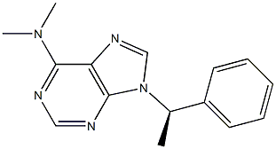 9-[(R)-1-(Phenyl)ethyl]-N,N-dimethyl-9H-purin-6-amine Structure