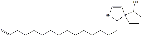 1-Ethyl-1-(1-hydroxyethyl)-2-(14-pentadecenyl)-4-imidazoline-1-ium 구조식 이미지