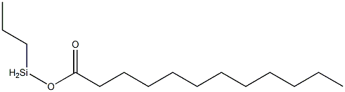 Lauric acid propylsilyl ester Structure