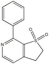 7-Phenyl-2,3-dihydrothieno[2,3-c]pyridine 1,1-dioxide Structure