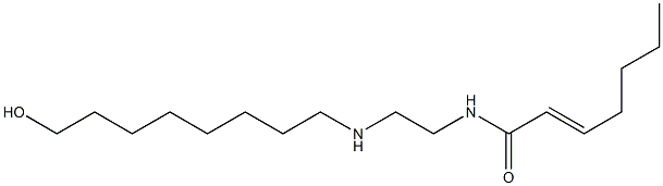 N-[2-[(8-Hydroxyoctyl)amino]ethyl]-2-heptenamide Structure