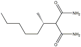 (-)-2-[(S)-1-Methylhexyl]malonamide 구조식 이미지