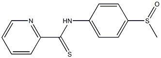 N-[4-Methylsulfinylphenyl]pyridine-2-carbothioamide Structure