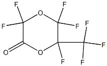 Dihydro-3,3,5,5,6-pentafluoro-6-(trifluoromethyl)-1,4-dioxin-2(3H)-one 구조식 이미지