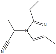 1-(1-Cyanoethyl)-2-ethyl-4-methyl-1H-imidazole 구조식 이미지