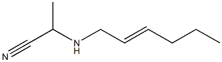 2-(2-Hexenylamino)propionitrile Structure