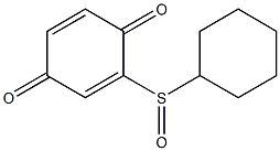2-(Cyclohexylsulfinyl)-p-benzoquinone 구조식 이미지