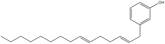 3-(2,6-Pentadecadienyl)phenol 구조식 이미지