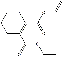 1-Cyclohexene-1,2-dicarboxylic acid diethenyl ester Structure