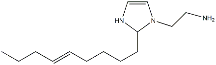 1-(2-Aminoethyl)-2-(5-nonenyl)-4-imidazoline 구조식 이미지