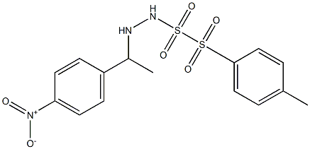 1-[1-(4-Nitrophenyl)ethyl]-2-(tosylsulfonyl)hydrazine 구조식 이미지