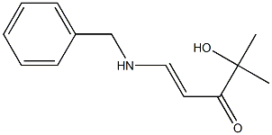 1-Benzylamino-4-hydroxy-4-methyl-1-penten-3-one Structure