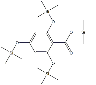 2,4,6-Tris(trimethylsiloxy)benzoic acid trimethylsilyl ester Structure