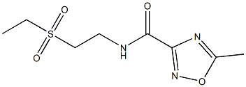 N-[2-(Ethylsulfonyl)ethyl]-5-methyl-1,2,4-oxadiazole-3-carboxamide Structure