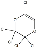 2,2,3,3,5-Pentachloro-2,3-dihydro-1,4-dioxin 구조식 이미지