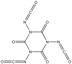 2,4,6-Trioxohexahydro-1,3,5-triazine-1,3,5-triyltriisocyanate Structure