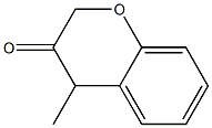 4-Methyl-2H-1-benzopyran-3(4H)-one Structure