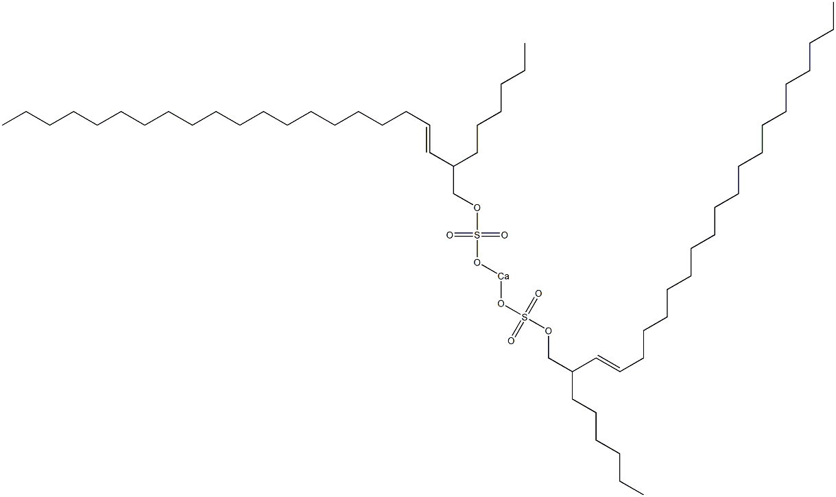 Bis(2-hexyl-3-docosenyloxysulfonyloxy)calcium 구조식 이미지
