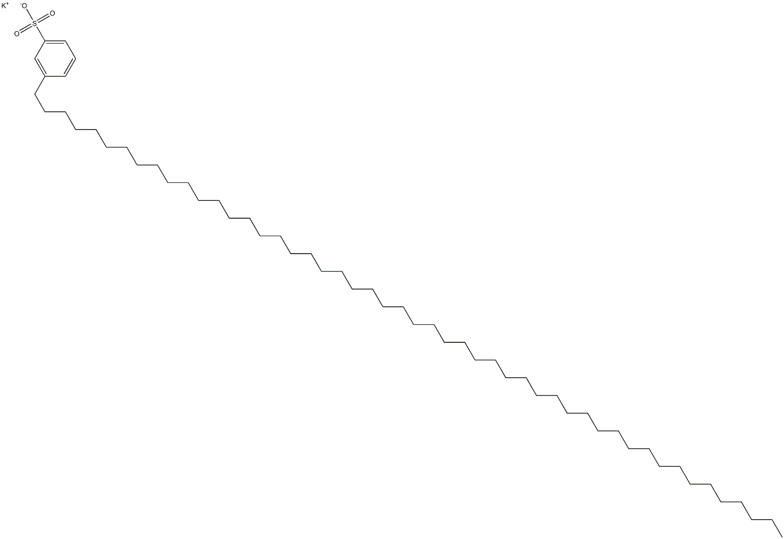 3-(Pentacontan-1-yl)benzenesulfonic acid potassium salt 구조식 이미지