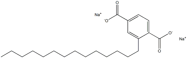 2-Tetradecylterephthalic acid disodium salt Structure