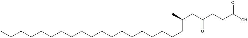 [R,(+)]-6-Methyl-4-oxopentacosanoic acid 구조식 이미지